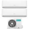 Hisense Climatizzatore Dual Split Inverter 9000+18000 Btu /h Condizionatore con Pompa di Calore Classe A++/A+ Gas R32 WiFi (Unità Interna + Unità Esterna) - 3AMW62U4RJC Serie Hi-Comfort