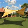 VERDELOOK - TENDA DA SOLE A VELA QUADRATA 3,6 X 3,6 MT. COLORE ECRU' CON BORSA 824/3