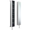 Lineabeta Colonna girevole con specchio e ripiani in vetro Pikà L.25cm