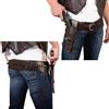 P'TIT Clown - 28270 - Cintura da Cow Boy per Revolver - Ecopelle - con custodia e cavezza - Accessorio per travestimento - per Carnevale, Halloween, Cosplay, feste a tema - Marrone - Unisex