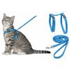 Flamingo pettorina gatto - Elza blu - 22-32cm - 27-46cm - guinzaglio 110cm - nylon regolabile - riflettente - con moschettone
