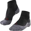 FALKE Tk5 Wander Short W Sso Lana Filo Funzionale Sottili Antivesciche, Calzini da escursionismo Donna, Grigio Asphalt Melange 3180, 41-42