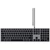 Satechi Tastiera retroilluminata cablata Slim W3 con tastierino numerico - Tasti illuminati e connessione USB C - per MacBook Pro, MacBook Air, iPad Pro, iMac e altro