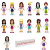 LEGO Friends Girl Femmina Maschio Minifigure - Lotto di 6 Figure Casuale (Nessun Duplicato)