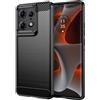 BCASE CUSTODIA B-CASE TPU SILICONE COVER CASE PER MOTOROLA EDGE 50 CARBON METAL BLACK