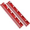 Leifheit 81534 Supporto per Capi, 2 Pezzi, Rosso, 7.5 x 2 x 39 cm, 2 unità