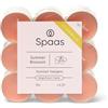 Spaas 10 x 18 Tealight alla Citronella Summer Blossom, 4.5 Ore, Colore Rosa Cipria