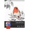 Oxford Blocco da disegno, formato A3, 40 fogli, 160 g, incollato sui lati