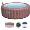 Bestway 6001G Minipiscina idromassaggio gonfiabile Hawaii Lay-Z-Spa AirJet con app