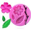 Rolin Roly Stampo in silicone per torta fondente Decorating Tools stampo in silicone per dolci 3D Peach Blossom cioccolato Shape Stampi decorazione