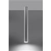 SOLLUX lighting Plafoniera LED Soffitto - Lampadario - in Acciaio - Lampadina LED - 1 Paralume 60 cm - Bianco Lagos