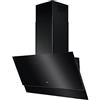 AEG DVE5971HB - Cappa aspirante a parete senza testa, serie 9000 con SilenceTech, aria di scarico o convezione, 90 cm, nero, Hob²Hood/max. 310 m³/h/min. 65 - max. 73 dB(A) / A/Touch Control /