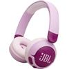 JBL Junior 320 BT Cuffie On-Ear Bluetooth Wireless per Bambini, con Microfono Integrato, 50 Ore di Autonomia, Safe Sound, Limitatore del Volume, Facili Controlli, Set Adesivi, Pieghevoli, Viola