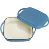 ECHTWERK Casseruola e padella universale 2 in 1, Pirofila in ghisa con coperchio, Casseruola in ghisa con rivestimento smaltato, Adatta per forni, grill e barbecue, Azzurro, 1,5 L, Ø 24,6 cm