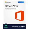 Microsoft Office 2016 Professional Plus Retail Licenza Digitale
