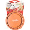 Ciotola per gatto e cane da viaggio Camon pieghevole in silicone - 750ml - Arancio