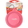 Ciotola per gatto e cane da viaggio Camon pieghevole in silicone - 350ml - Rosa