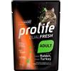 Prolife Cibo umido gatto Prolife Dual Fresch Adult 85g confezione da 6pz - Coniglio e Tacchino