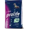 Prolife Croccantini per cani Prolife Grain Free Sensitive Adult Mini pesce e patate 2Kg - Omaggio 5 Bustine 100g Stesso Gusto