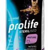 Prolife Croccantini per gatti Prolife Sterilised Mature manzo e riso 1,5Kg