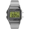 Timex Orologio unisex T80 da 34 mm, cinturino elastico in acciaio inox, quadrante digitale, cassa argentata TW2R79100