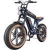 HillMiles MileZoom 1 Bicicletta elettrica , 250W Motore , Coppia 75Nm , 52V 15,6Ah Doppia batteria , massima 260km