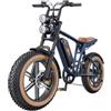 HillMiles MileZoom 1 Bicicletta elettrica , 250W Motore , Coppia 75Nm , 52V 15,6Ah batteria , massima 130km