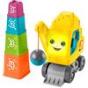 Fisher-Price Gru Impila e Costruisci, set educativo di costruzioni con palla, blocchi, luci e musica per un divertimento sensoriale, 9+ mesi, Edizione: Inglese, UK; Francese; Tedesco, HXF48