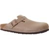 BIRKENSTOCK BOSTON LEATHER MARRONE TABACCO Ciabatte Unisex