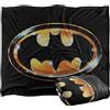 LOGOVISION Batman Batman 1989 Logo Coperta super morbida al tatto setoso - 152 x 127 cm