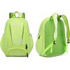 Generico Borsa da tennis per donne e uomini, borsa da badminton con scomparto per scarpe, zaino da tennis, borsa da trasporto con tasca in rete per 2 racchette, bottiglia d'acqua e accessori (VERDE)