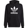 Adidas Adicolor Classics Trefoil, Felpa con Cappuccio Uomo, Nero Bianco, M