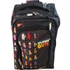 PIROIT school Zaino Trolley Compatibile con Stumble Guys Nero con Ruote 46x35x20 cm + Omaggio Penna Invisibile