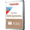 Toshiba Hard Disk Toshiba N300 - 3,5" 6TB - 7200rpm - SATA 6Gbps - 512MB
