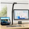 KableRika 24W Lampada da scrivania a LED per ufficio, lampada da scrivania a doppia testa con base, luce da scrivania di design dimmerabile, luce per monitor pc, lo studio e l'illuminazione di casa