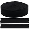 Aerzetix - C77591 - Nastro gallone Twill a Spina di Pesce 9 Metri x 25mm - in Cotone - Colore Nero