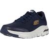 Skechers Arch Fit, Scarpe da Ginnastica Uomo, Navy Textile Synthetic Trim, 43 EU