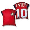F.C. INTER - Cuscino arredo T - Shirt - Cushion decor T - Shirt Nero Azzurro - Black Azure Cm. 35x35 - 13x13
