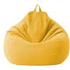 Highdi Fodera per Poltrona a Sacco per Poltrona e Divano,Senza Imbottitura per Adulti e Bambini per Decorazione della Soggiorno Camera Giardino Salotto Balcone (Giallo,70x80cm)