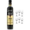 LUIGI FRANCOLI GRAPPA BARRIQUE DEL LIMOUSIN PIEMONTE MAGNUM 2 LT CON 6 CALICI PER GRAPPA