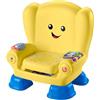 Fisher-Price La Poltroncina di Cagnolino, Seggiolina Educativa per Imparare Suoni, Musica e Frasi, Giocattolo per Bambini di 12 + Mesi, giallo versione Italiana, BHB16