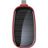 Generico Caricabatterie Portatile Portachiavi - Powerbank Solare Da 1200 MAh Ricarica Rapida | Caricatore Portatile Portachiavi A Piena Capacità | Alimentazione Di Emergenza Compatta Power Bank Type-C Per