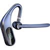 Aublinto Auricolare bluetooth con orecchio singolo appeso, auricolare bluetooth per camion con ricarica, auricolare bluetooth vivavoce con ricarica USB, 72 ore di tempo in standby, per correre e guidare