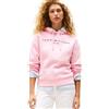 Tommy Hilfiger Donna Felpa con Cappuccio con Logo, Rosa (Classic Pink), S