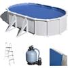Gre Atlantis Ovale 500x300x132cm - Piscina fuori terra in acciaio