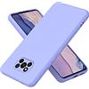 UPLAI Cover per Xiaomi Poco X3 Pro/Poco X3 NFC, Ultra Sottile Morbido Silicone Liquido Antiurto Custodia con Premio Fodera Fibra, Elegante Semplice Tocco Perfetto Caso.Viola