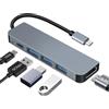Jewan Hub USB C HDMI 4K PD 100W, 5 in 1 Docking Station USB C, 3 USB-A hub USBC, Adattatore USBC Dock per MacBook Pro/Air, iMac, iPad Pro, iPhone serie 16/15,Samsung