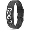 findtime Orologio digitale da polso da uomo e da donna, contapassi senza app e cellulare, cinturino fitness, calorie, orologio digitale, tracker del sonno, fitness, tracker per bambini, sveglia