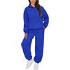 Fannyfuny Tuta Abbigliamento Casa Strada Elegante Curvy Felpa Tinta Unita Manica Lunga +pantaloni Larga Tuta Donna Cotone Tuta Intera Donna Sportiva Aderente Sexy per Pilates Jogging Workout Y2k Traspirante