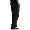 babao Pantaloni da Uomo in Velluto a Coste con Vita Elastica Pantaloni in Velluto a Coste a Gamba Larga da Uomo